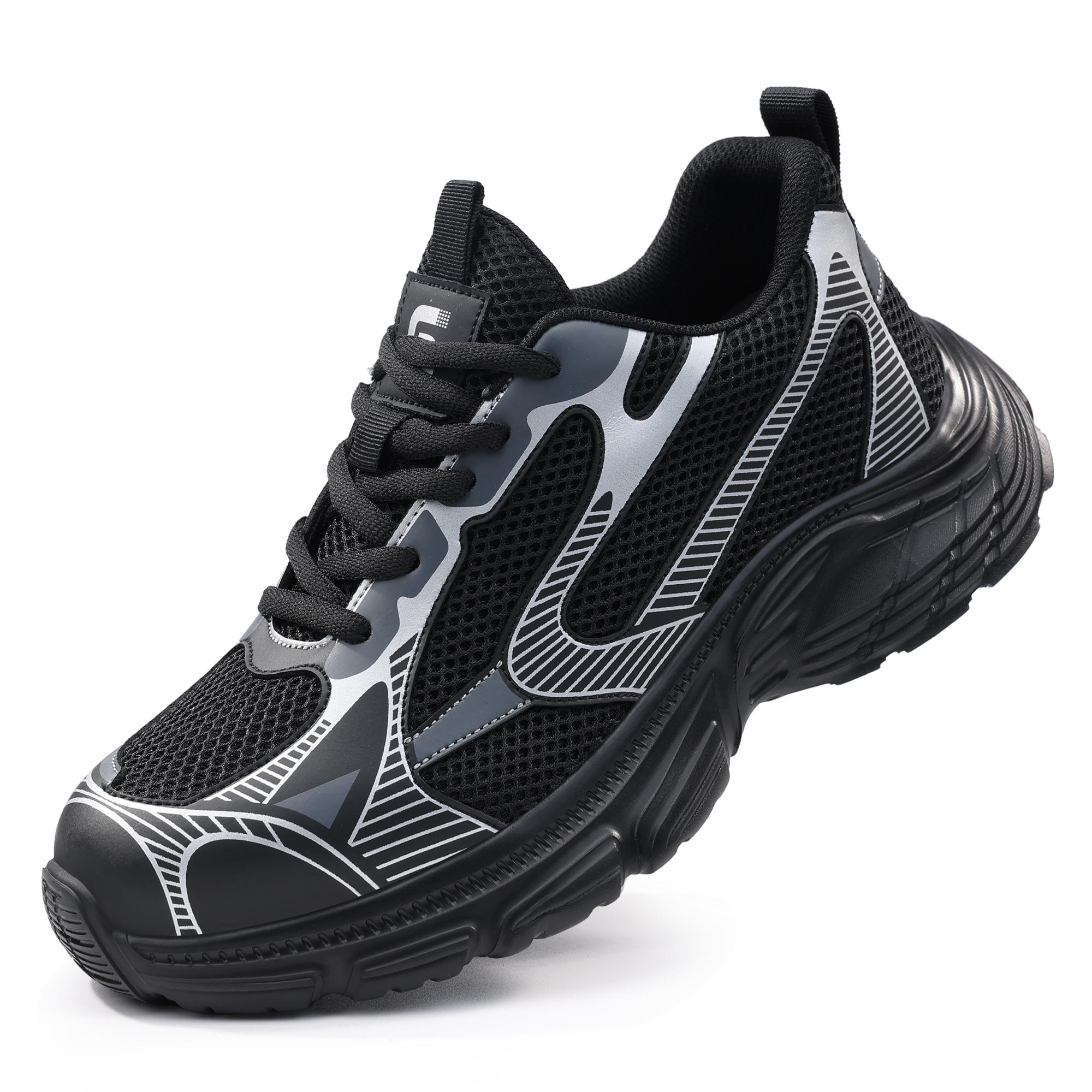 

New Fashion Breathable Summer Men Work Safety Shoes Lightweight Sneakers Indestructible Anti Puncture Male Footwear 40