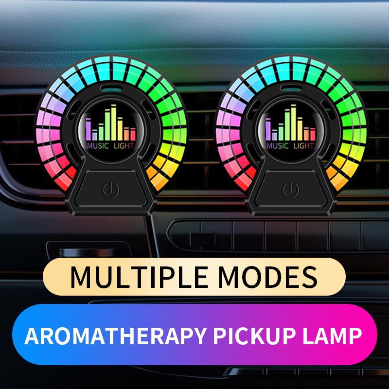 Priza de aer auto aromă ritm lumină parfum inteligent fragran lumină pickup mașină control vocal lumină atmosferă muzicală