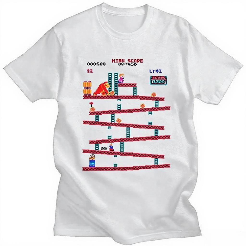 

New Summer Men s and Women s Beach Travel T-shirt, Arcade Game Print, Casual, Comfortable and Breathable Quality T-shirt S