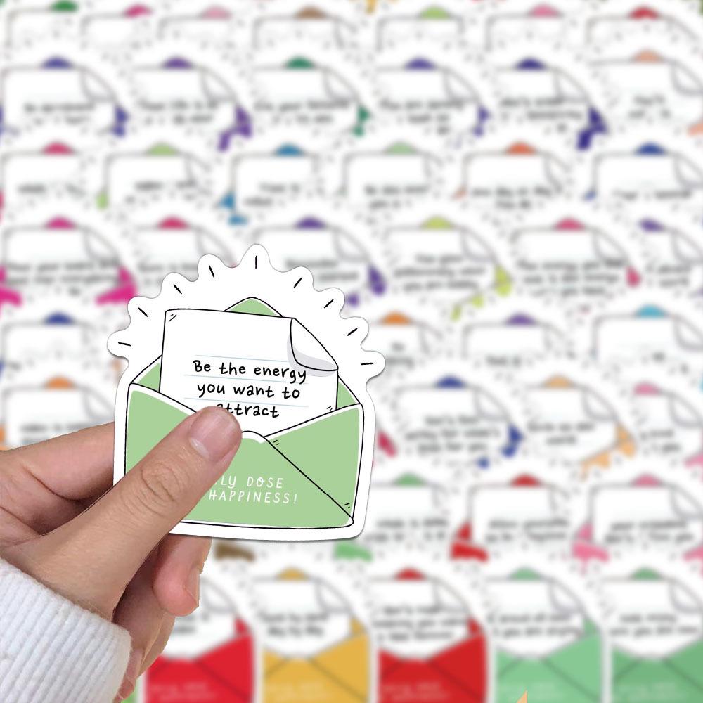 50 Creative Happy Day Journal Stickers Set