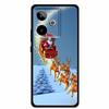Christmas Cover For Realme GT7 GT 7 7T Case Black Silicone Cases for Realme GT 7T Cartoon Santa Claus Christmas Tree Back Cover