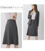 Liliano Flared Formal Perfect for Entrance and Plus Size Charcoal Women's Skirt, Suit, Elegant, Ceremonies, Graduations, Kindergarten, 11,