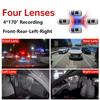 2026 New 360° Car Dash Cam 3/4 Channel WiFi APP Dash Cam HD 1080P Car DVR Loop Recording Night Vision Add 24H Parking Monitor