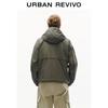 UR Men's Plaid Oversized Hooded Drawstring Jacket