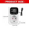 Heating Cooling Thermostat With Timer Switches Digital Temperature Controllers Socket Plugs in Thermostat Outlet