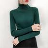 Damen Strickpullover mit verdicktem hohen Kragen - Slim Fit, vielseitig, koreanischer Stil, Herbst- und Wintermode.