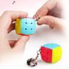 Mini Magic Cube Decompression Puzzle Keychain Professional Cubing Speeding Educational Toys Cubes Pendant for Adults/ Children
