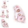 Lovely 16" Soft Silicone Reborn Doll With Natural Mohair And Realistic Baby-like Appearance