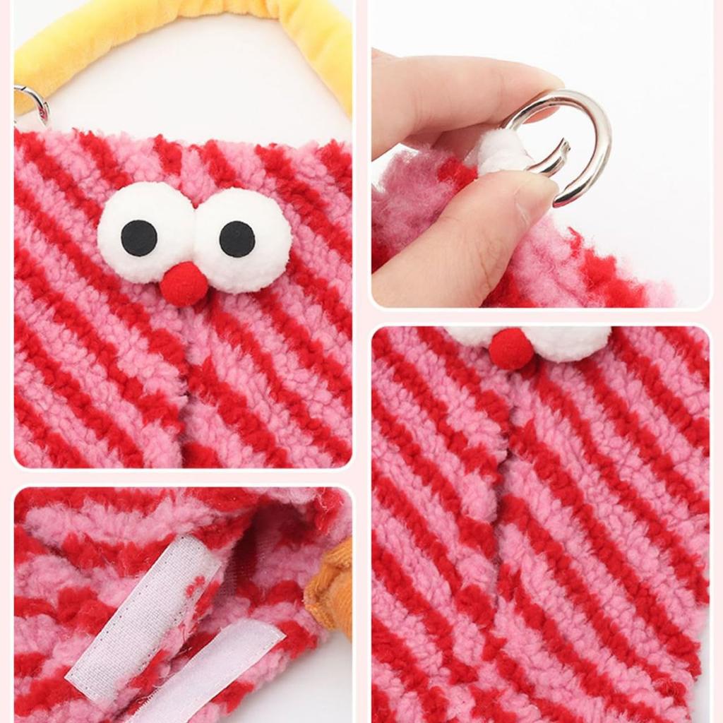 Car Tissue Cute Character Headrest Tissue Box Car Plush Toy Queen-b Box, Hanging, Monster, Refill, Case, Holder, Accessories, (Red)