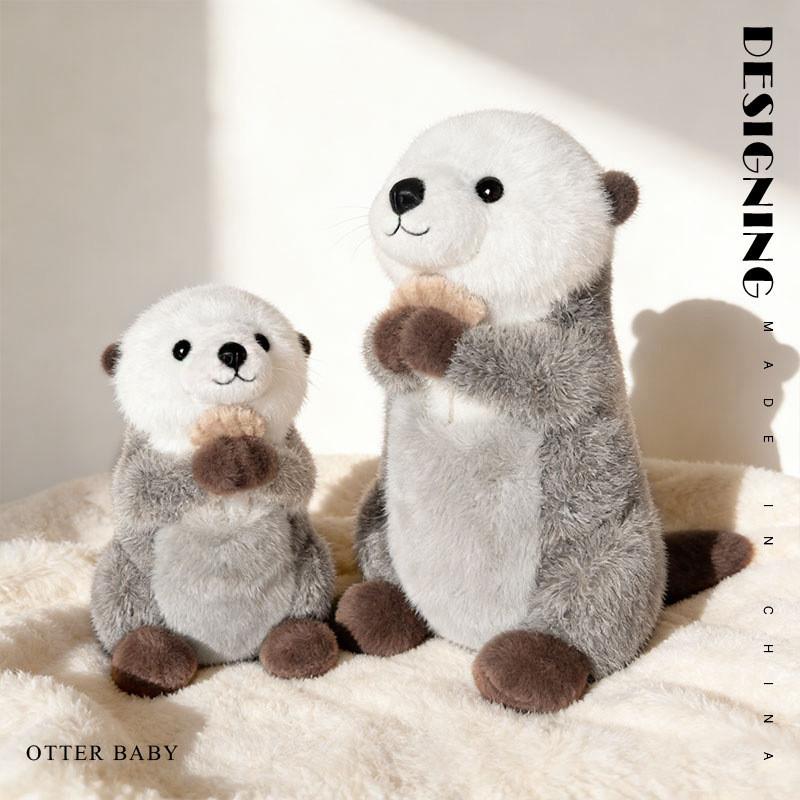 Plush Otter Toy With Short Plush Material For Kids And Gift Giving