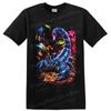 Scorpion T Shirt Neon Tropical Flowers Arachnid Art Graphic Tee Nature Gift