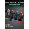 HIBEYO Smart Car Key Fob Cover for VW Volkswagen ID3 ID4 MK8 Golf 8 GTI Skoda Octavia Accessories with Keychian PVC Carbon Fiber Texture Key Case for