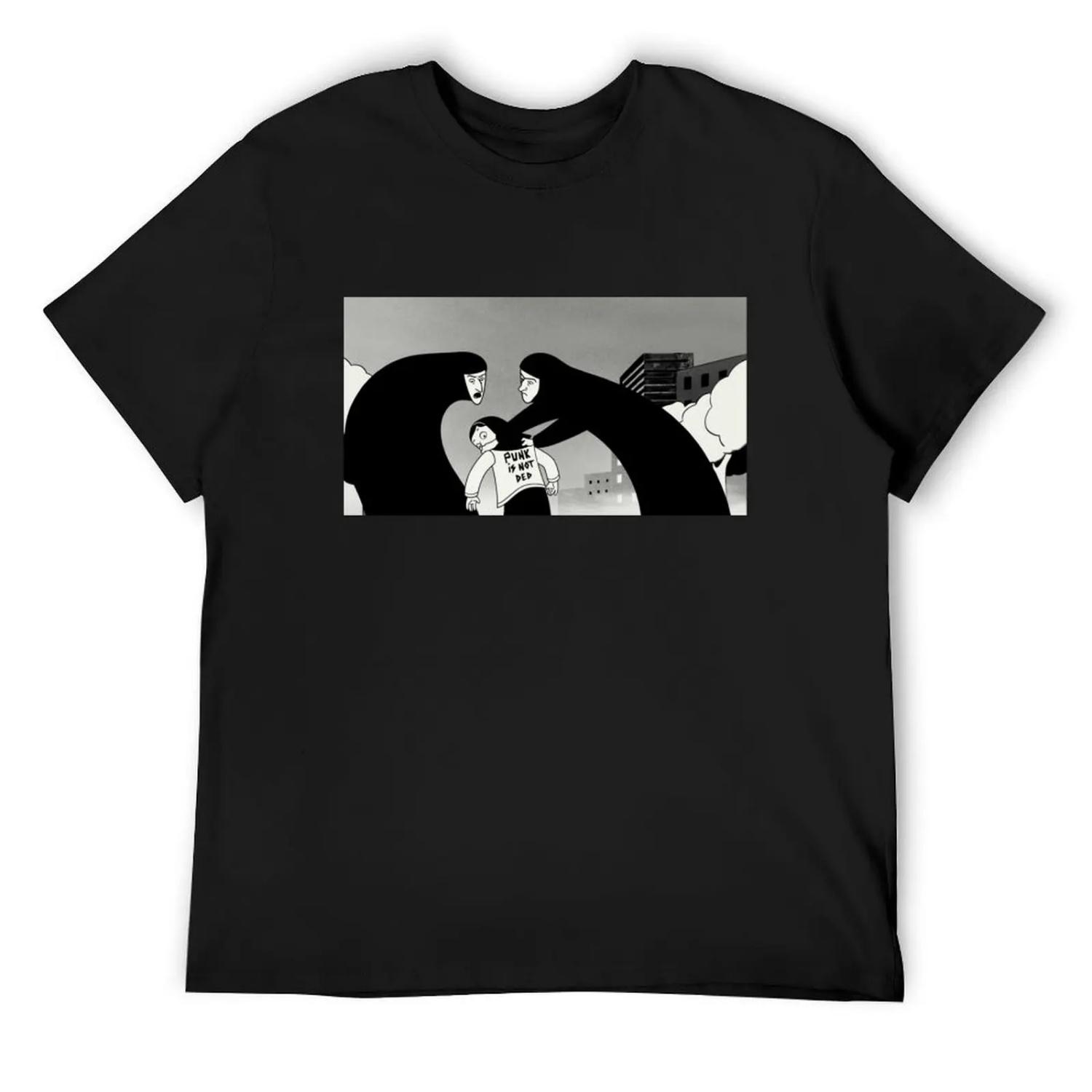 Punk is not ded, Persepolis T-Shirt funny meme t-shirts plus size tops anime figures oversized t shirts for men S