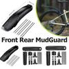 Bicycle Front Rear Mudguard Lightweight Bike Tire Wheel Fenders Adjustable Bike Front Rear Mudguard Cycling Splash Guard Shield