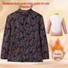 Veste en coton velours d'hiver pour femmes d'âge moyen et âgées - Manteau de grand-mère chaud et ajustement élastique