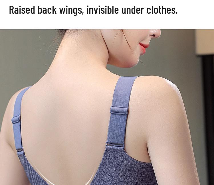 Plus Size Seamless Full-Cup Bra: Minimizing, Anti-Sagging, Adjustable Support for Large Busts.