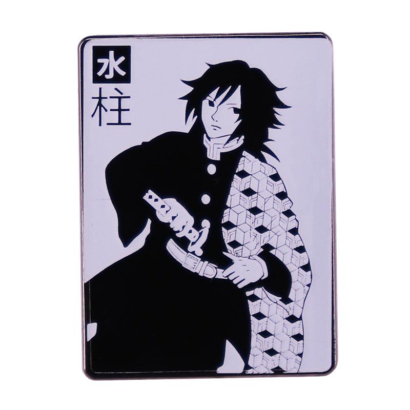 Demon Slayer Anime Lapel Pins Backpack Jeans Enamel Brooch Pin Women Fashion Jewelry Gifts Cartoon Badges