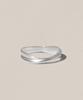 47Bag 925 Silver Double-Strand Twisted Ring Fineu