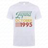 Summer 1995 Vintage Cotton T Shirt Breathable Retro 90s Short Sleeve Unisex Round Neck Casual Tee Classic 40th Birthday Gift