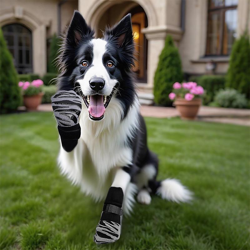 1Set Soft Protecting Comfortable Multiple Sizes Pet Socks Daily Anti Slip Outdoor Breathable Taking Photos Durable Holidays