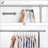 10PCS Velvet Non-Slip Clothes Hangers,45CM Space Saving Ultra Slim Hanger for Coat Pants Dress,Wardrobe Storage Adult Magic Rack