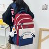 Color Block Schoolbag Women's Large Capacity Backpack Commuter College Style Backpack