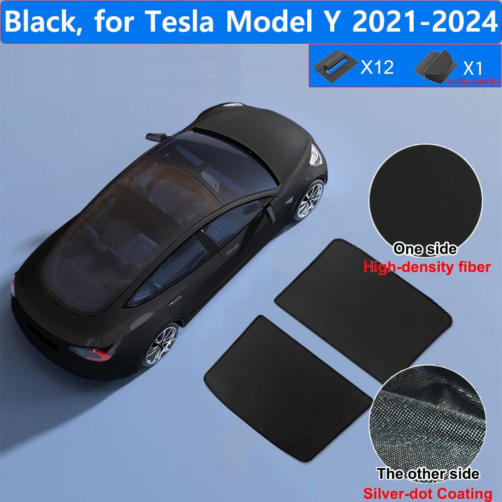 

Car Sunroof Sunshade for Tesla Model Y Juniper 2026 2025 Glass Roof Sun Shade Skylight Blind Shading Net Anti-UV Protector Cover
