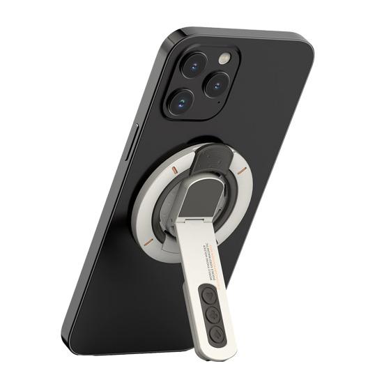 Magnetic Phone Ring Stand 360 Degrees Rotating Luminous Phone Bracket Multi-Angle Adjustable