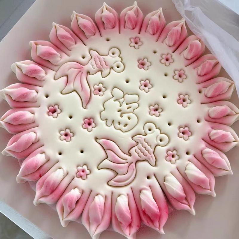 Pasta Cut Flower Mold Baking Mold Pastry Cutter Dough Cookie Press Cake Biscuit Stamp Moulds Kitchen Baking Tools