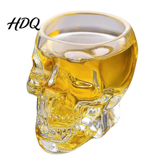 Contenitore per Vino alla Frutta a Forma di Teschio Decanter in Vetro Bottiglia Whiskey Gotica 3D con Tappo Unico Tappo Regalo Dispenser Liquori Novità per