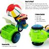 Tipmant Baby Toddler Electric Tricycle Toy Cartoon Motorcycle Vehicle Stunt Performance, Music, Luminous Lights, Kids Birthday Gifts (Boy)