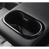 - For Toyota Corolla Cross Black 1pcs Rear Water Cup Panel Frame Cover