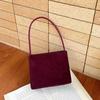 Autumn and Winter Leather Women's Bag Korean Version All-in-one Abrasive Leather Hand Armpit One-shoulder Temperament Dinner Bucket Bag