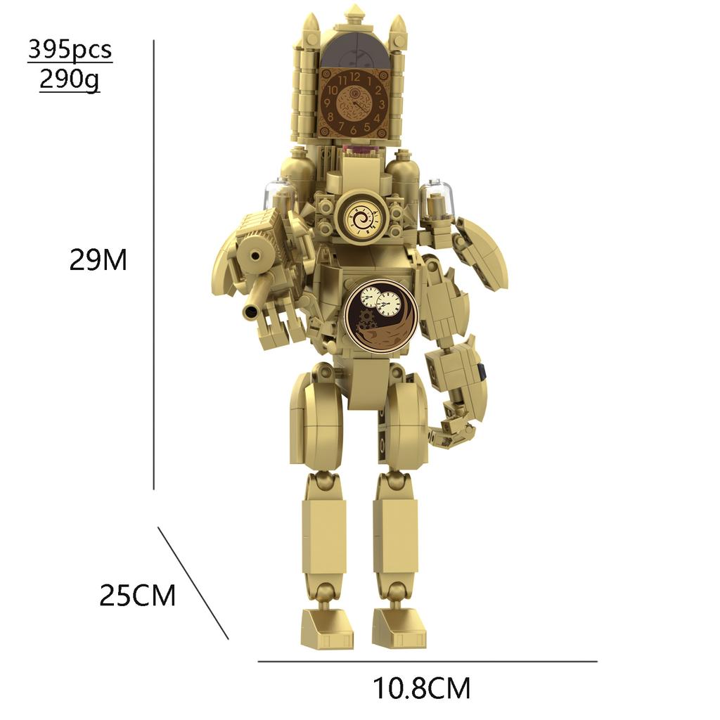 Hot New A Series of Skibidi Toilet Man Drill Male Titan Man Female TV Personality Building Blocks Set Toy for Kids New Year Gift
