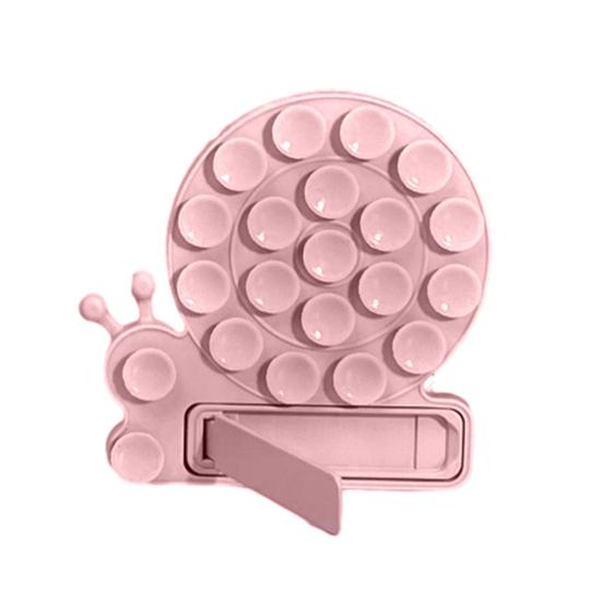 Handyhalterung in Schneckenform mit Saugnapf, faltbarer Silikonständer für Autofahren, Fitness, Kochen und Dusche