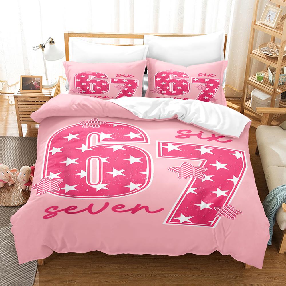 67 POP Culture 3D Print Bedding Set Modern Style Soft Duvet Cover Set King Queen Twin Size Birthday Gift for Bedroom Decor