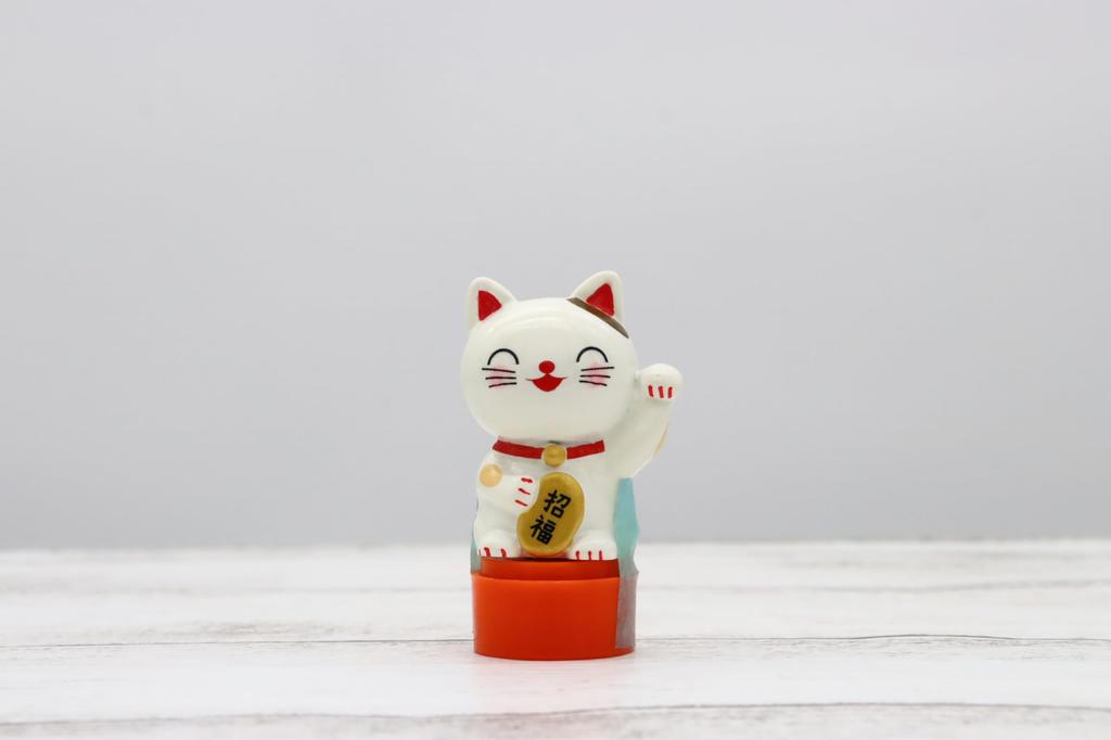 Castle Enterprise Friends Stamps (Lucky Cat) 24-Pack (Bulk Purchase) [Japanese Souvenirs/Festivals/Events/Children's Parties/New