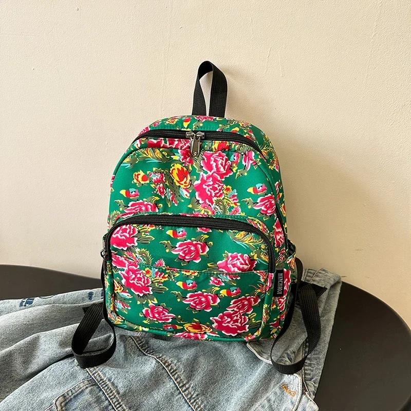 Floral Cloth Backpack for Women  New Niche  Backpack for Middle and High School Students and University Students