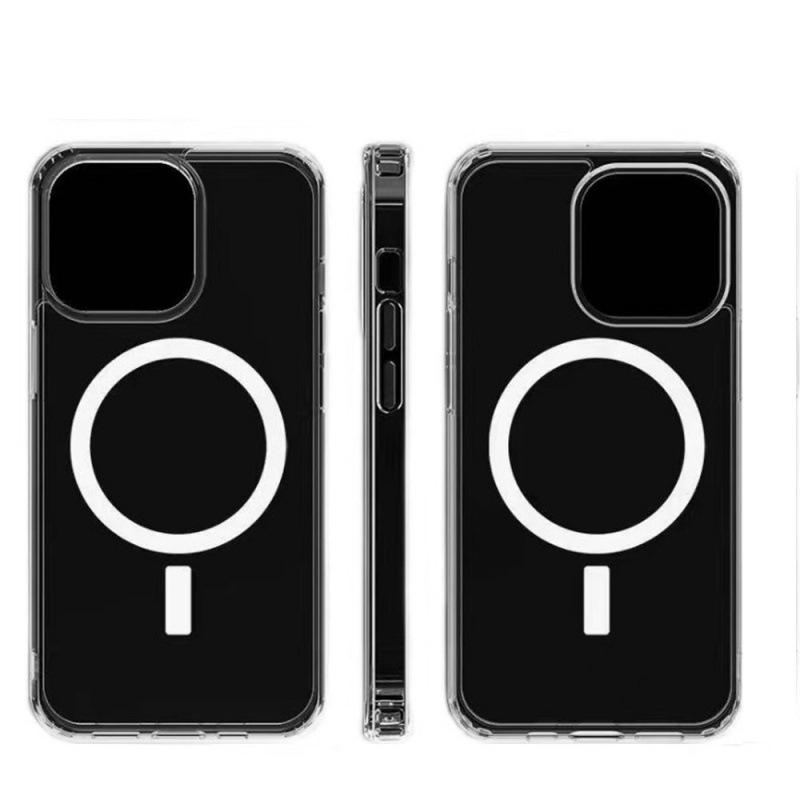Acrylic Transparent Magnetic Phone Case for iPhone 13 Pro/15 Pro with Boxed Packaging and Premium Feel