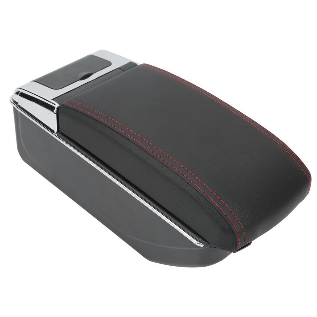 Center Console Armrest Box 7 USB Port Double Layers Comfortable Replacement for Ford Fiesta 08?18