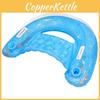 Eco-friendly Pvc Sparkling Inflatable U-shaped Float For Adults 100 Blue Water Lounger
