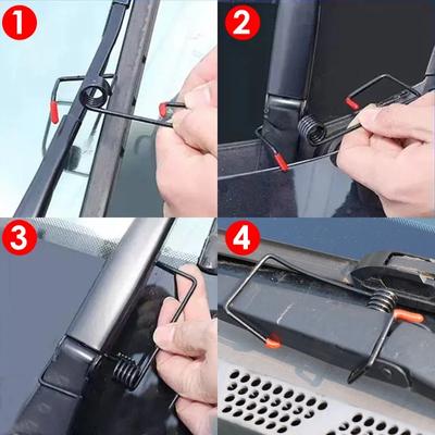 Universal Car Wiper Booster Spring New Auto Windshield Wiper Arm Intelligent Power Assist Alloy Spring Wiper Repair Accessories