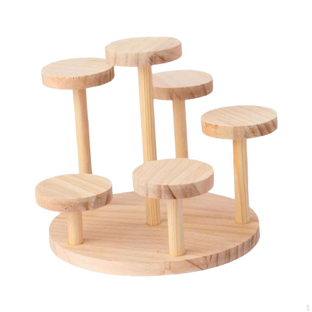 Eleganter Aufbewahrungsständer aus Holz für Uhren und Schmuck