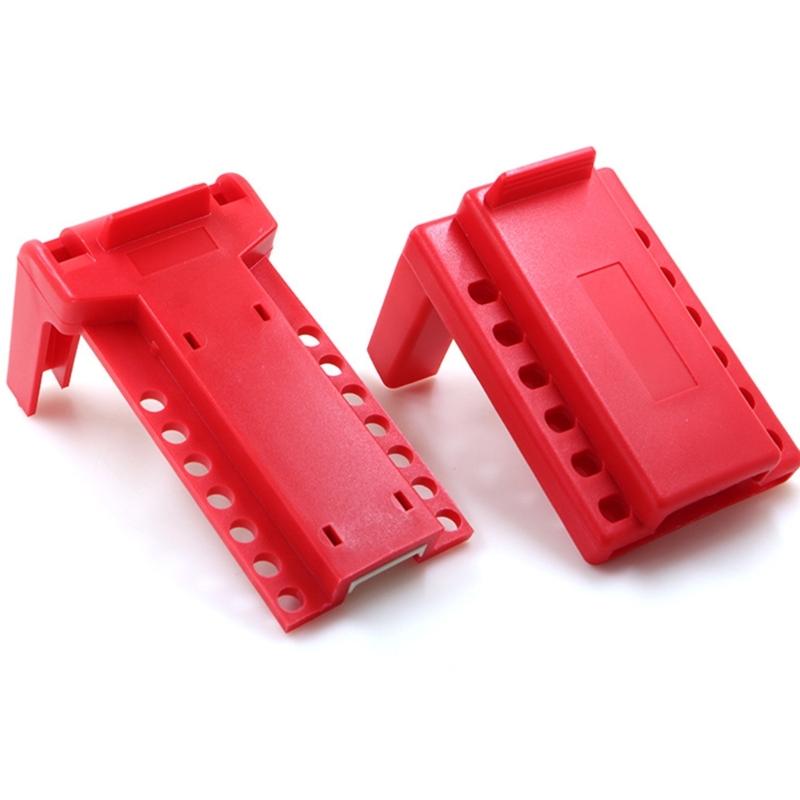 Adjustable Valves Lock Out Set Accessory with 1/2Inch to 4.25Inch Pipe Size Sturdy Plastic Construction 2Pcs Set