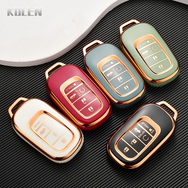 New Tpu Car Remote Key Case Cover Shell For Honda Civic  5 Buttons Protector Holder Fob Keyless Accessories