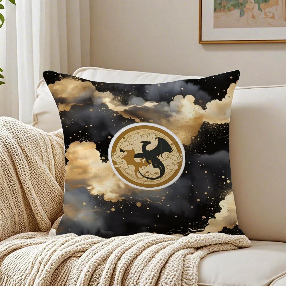 Book Epic FFourth Wing Cushion Cover Pillowcase Antidustmite Living Room Sofa Decor Cushion Room