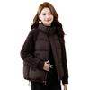 Winter New Thick Twist Knitted Sleeves Splicing Cotton Clothes Women's Stand-up Collar Short Small Thickened Warm Jacket