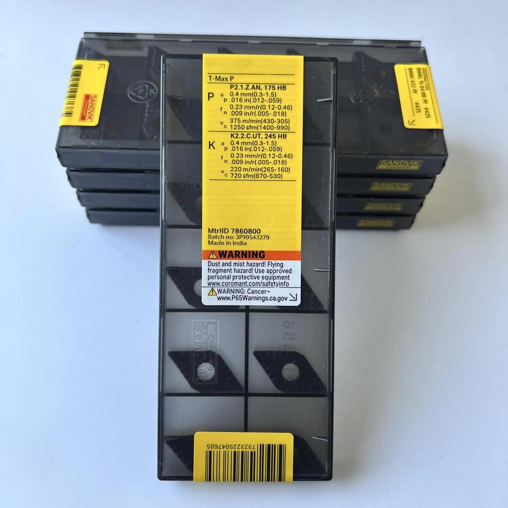 Original Sandvik / DNMG150408-PF 4425 CNC Lathe Carbide Blade 10 PCS