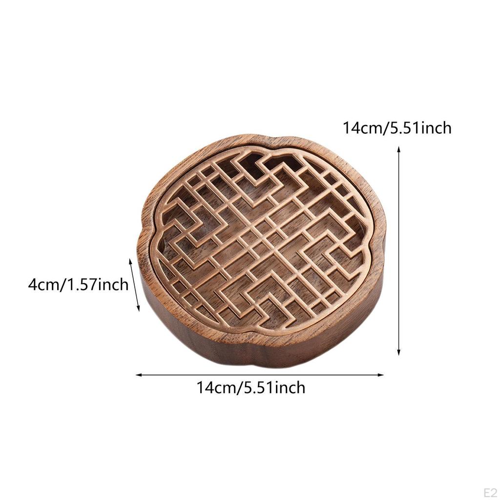 Wood Tea Tray Teapot Practical Enthusiasts Gifts Unique Decorative Convenient Hollow