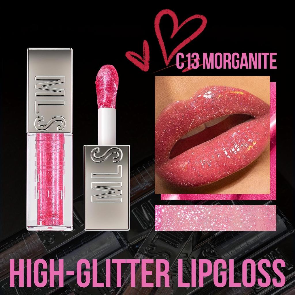 Błyszczyk do ust Sparkling Diamond Lip Gloss 6 kolorów Nawilżająca, nieklejąca formuła Płynna szminka Makijaż ust Idealny na przyjęcia świąteczne i prezenty